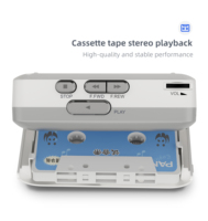 Lecteur de cassette stéréo rétro mini avec arrêt automatique, enregistreur portable, enregistrement vocal externe, carte Micro SD, MP3 Walkman intégré
