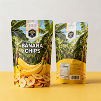 Sachets Doypack Personnalisés en Aluminium Alimentaire Imprimé pour Chips de Pommes de Terre, Bananes et Plantains, Emballage Plastique