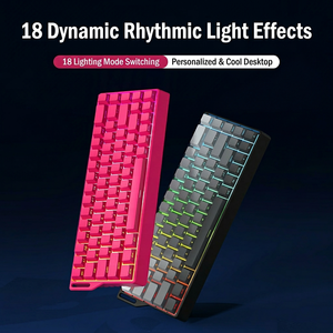 Teclado Mecánico para Juegos K68D 2025 con Cable, Triple Modo, Interruptores Mecánicos, RGB, 68 Teclas, para Juegos y Esports - Product Image 4