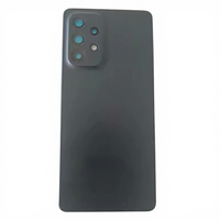 Pour Samsung Galaxy A53 5G A536B, coque arrière en verre pour batterie, coque de remplacement avec/sans objectif d'appareil photo