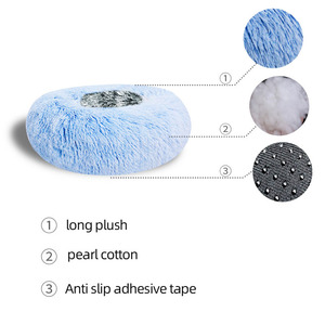 <strong>Wholesale</strong> Luxury XL Size Faux Fur <strong>Dog</strong> <strong>Bed</strong> High Quality with Removable Feature Soft Round Plush <strong>Pet</strong> Cushion for Cats - Product Image 4