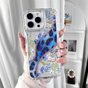 Design de mode 3 en 1 Fundas époxy Sparkle Bling étui de téléphone portable <span class=keywords><strong>incassable</strong></span> pour HONR X9C 5G - Product Image 3