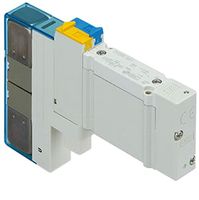 SY30M-5-1A Couvercle d'extrémité à 3 positions, interface NPT, corps en aluminium moulé sous pression SY30M-5-1A, série SY3000