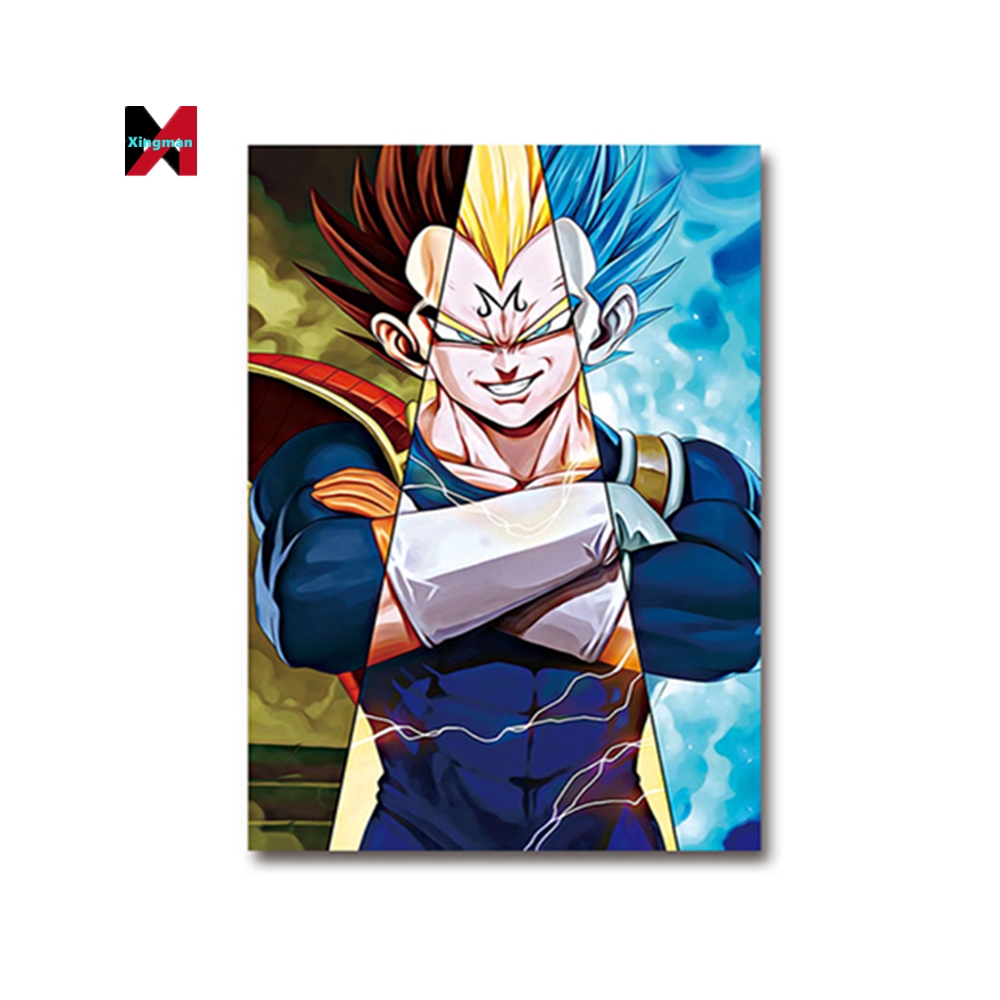 Оптовая продажа/индивидуальный 3d постер, постер с флип-линзой из аниме, 3d постер с драконическим жемчугом, 3D-картина для украшения дома