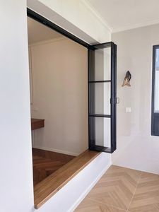 Fenêtre en aluminium et <span class=keywords><strong>PVC</strong></span> pliable horizontale économique avec isolation phonique et thermique pour cuisine et hôtel - Product Image 6