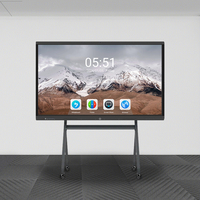 Tableau blanc interactif 4K de 75 pouces, tableaux interactifs, écran plat interactif pour bureau, écran tactile, tableau intelligent