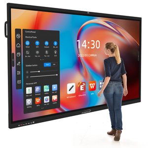 75-inch hoạt động tương tác thông minh Bảng điều khiển lớp học máy tính đa phương tiện phát lại Hội Đồng Quản Trị cảm ứng TV bảng trắng quảng cáo hiển thị - Product Image 1