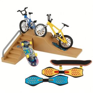 Mini-plateforme de jeu de sport de bureau : Planche de surf, trottinettes, patins, <span class=keywords><strong>rampe</strong></span>, parc de skateboard, vélo à doigts - Product Image 4
