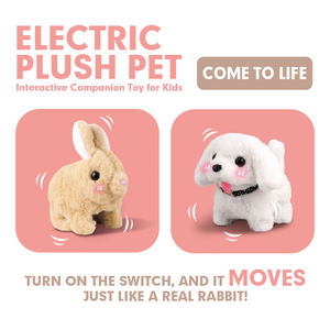 Jouet intelligent pour chiot Golden Retriever en peluche aboiement et marche Éléphant réaliste pour enfants - Product Image 2