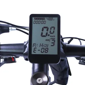 KT Ebike液晶显示器T6s 24V 36V 48V 72v ebike智能控制面板显示器，用于电动自行车套件配件