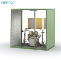 Armoire insonorisée acoustique mobile OEM pour studio d'enregistrement de musique par téléphone, boîtier de bureau au design moderne avec intimité pour les centres commerciaux