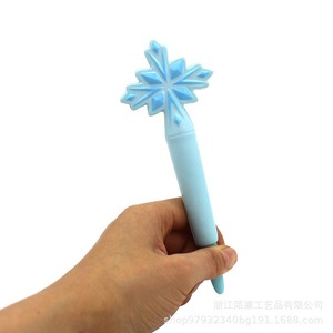 Cartoon Snowflake PU Slow <b>Rebound</b> Pen Sleeve For Kids Fidget Toy - Product Image 5