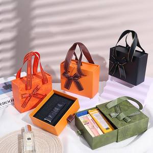 Fabricante personalizado estilo de moda portátil cajón lápiz labial caja de Perfume cosméticos embalaje cajón caja arco caja de regalo con asas - Product Image 1