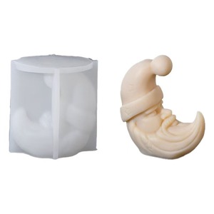NOUVELLE ARRIVÉE MOLD EN SILICONE EN FORME DE VIEIL HOMME DE LA LUNE pour la fabrication de bougies d'aromathérapie - Product Image 2