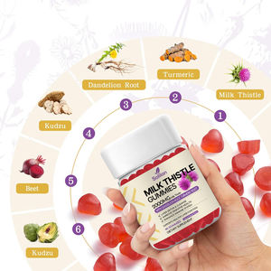 Proveedor Chino OEM, Etiqueta Privada, Gomitas de Cardo Mariano Orgánico Vegano, Antioxidante Premium, Antienvejecimiento, Aumenta el Metabolismo Energético - Product Image 3