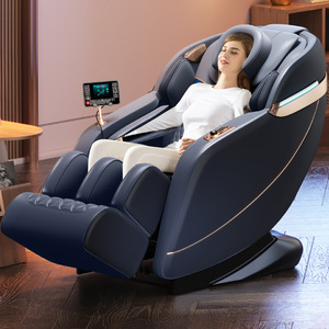 Smart Massage <b>Chair</b> 3D Robotic Arm SL Guide Rail PU Leather <b>Zero</b> <b>Gravity</b> Reclining With Infrared Therapy Music Function - Product Image 2