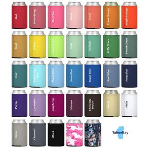 Soft Neoprene Insulated Waterproof <b>Drink</b> Holder Sublimation Custom Logo Beverage Can <b>Cooler</b> with Zipper Closure Portable - Product Image 5