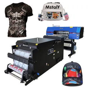 60Cm Mycolor Nieuwste Digitale Textiel Printer Dtf Printer Met Schudden Poeder Witte Inkt Machine