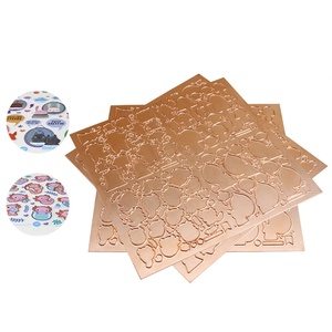 Plantilla de Estampado de Logotipos Resistente a la Corrosión de la Marca ZhengFei, Molde de Punzonado Personalizado de Cobre de 1.5 mm para Fabricación de Adhesivos - Product Image 1
