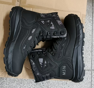 Bottes tactiques DF MS16 nouvelle version, bottes de randonnée, noir, kaki, vert camouflage, stock rapide, vente en gros. - Product Image 3