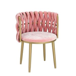 Silla de salón de belleza en forma de K, silla de salón de belleza, silla de tocador para dormitorio o sala de estar, ligera y lujosa - Product Image 1
