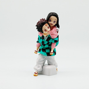 Statuetta Anime Giapponese GM da 12CM, Modellino in PVC di <span class=keywords><strong>Kamado</strong></span> Nezuko e <span class=keywords><strong>Tanjiro</strong></span>, Figurina Ornamentale, Derivati dell'Animazione - Product Image 3