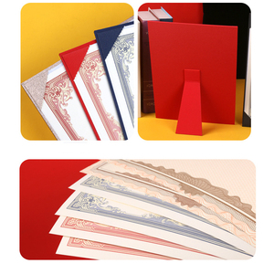 Single Sided <strong>Certificate</strong> Holder With Stand,Desktop Standing <strong>Cardboard</strong> <strong>Certificate</strong> Holder <strong>Frame</strong> <strong>A4</strong>,Graduation Diploma Cover - Product Image 5