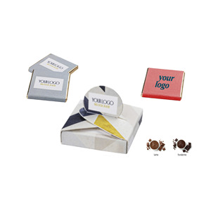 Set Regalo Cioco Duo, Assortimento di Cioccolatini in Confezione Premium con Opzione Logo Personalizzato - Product Image 1