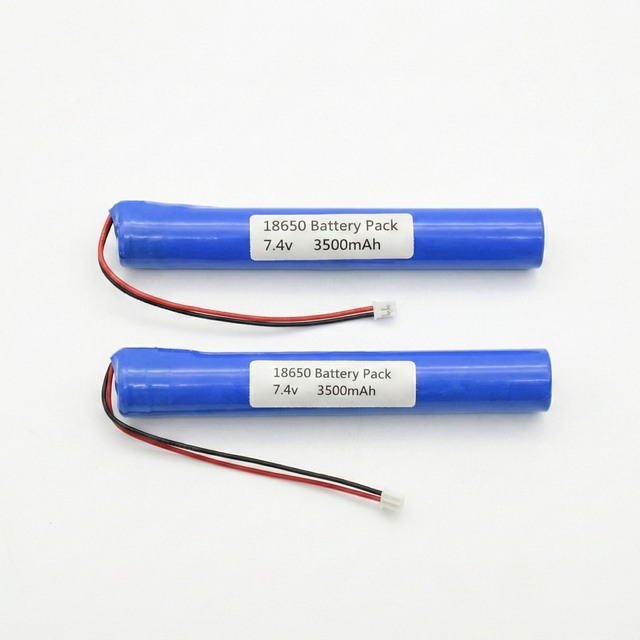 Deep Cycle Li-ion Battery 18650 2S1P 7.2V 3500mAh 2000mAh 3200mAh 2600mAh Rechargeable Lithium Batteries for LED Light