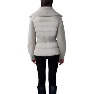 แจ็คเก็ตมอเตอร์ไซค์สำหรับผู้หญิงฤดูหนาวจากโรงงาน OEM โดยตรง ผ้าไนลอนบุใยสังเคราะห์ กันลม อุ่น สีพื้น ปักลาย พิมพ์ลาย - Product Image 3