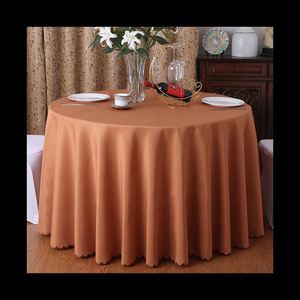 Luxury 132 <b>Round</b> White <b>Table</b> Cloth Polyester <b>Tablecloth</b> Linen <b>for</b> Wedding Banquet Restaurant - Product Image 4