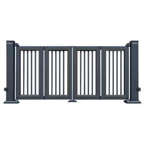 Hiện Đại Thanh Lịch Tự Động Nhôm Trượt Gấp Cổng Cho Nhà Đường Vào Nhà Đơn Giản Ngoài Trời Thiết Kế Thanh Lịch Kim Loại Cho Phía Trước Lối Vào - Product Image 6
