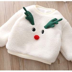 Ensemble <span class=keywords><strong>en</strong></span> tricot pour enfants <span class=keywords><strong>en</strong></span> <span class=keywords><strong>deux</strong></span> pièces, design de mode automne-hiver 2022, motif de renne de Noël, mini-jupe rouge et haut à manches longues pour les <span class=keywords><strong>petites</strong></span> <span class=keywords><strong>filles</strong></span> - Product Image 3