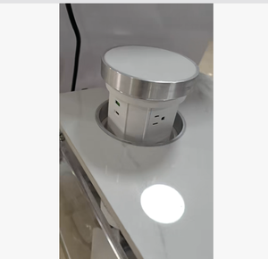 <span class=keywords><strong>Prise</strong></span> escamotable hydraulique 4 côtés entièrement dissimulée pour cuisine en marbre / <span class=keywords><strong>Prise</strong></span> escamotable intégrée pour comptoirs en pierre - Product Image 6