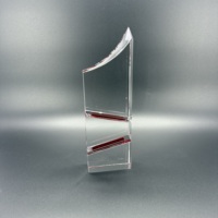 Vente en gros de plaques en cristal de conception nouvelle, récompenses de reconnaissance et trophées sportifs en cristal
