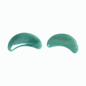 เครื่องมือการนวดจากหินธรรมชาติ 100% หยกเขียวอะเวนเจอรีน กัวซาสำหรับใบหน้า - Product Image 1