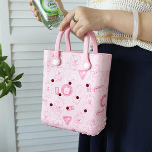 2025 nuevos Mini bolsos Eva simples modernos impermeables bolsas de piscina bolsas de mano plegables logotipo personalizado - Product Image 4