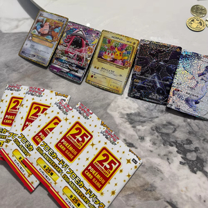 Boîte de présentation de cartes <span class=keywords><strong>Pokémon</strong></span> édition 25e anniversaire scellée, pack supplémentaire, jeu de cartes à collectionner en métal, <span class=keywords><strong>Go</strong></span> Plus - Product Image 6