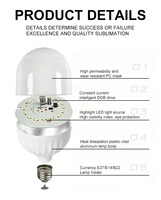 Ampoule LED haute puissance E27 SMD en aluminium, ampoules à économie d'énergie, intérieur résidentiel, haut lumen, chambre à coucher, salon, bureau