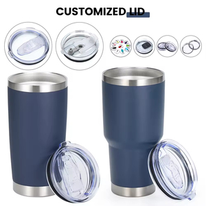 Mug de voyage isotherme en acier inoxydable à double paroi de 30 oz avec couvercle anti-fuite, compatible avec la plupart des porte-gobelets de véhicule, pour boissons chaudes/froides - Product Image 2