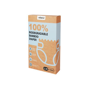 बेबी नरम कपास के लिए कारखाने थोक डायपर डिस्पोजेबल डायपर पर्यावरण अनुकूल बायोडिग्रेडेबल बांस बेबी डायपर - Product Image 2