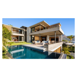 Casas prefabricadas solares modernas de lujo de dos pisos de 40 pies Contenedor de paquete plano personalizable a un <span class=keywords><strong>precio</strong></span> económico en Polonia - Product Image 5