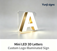 Lettres en acier inoxydable à éclairage frontal LED personnalisées, étanches IP65, pour les mariages, les boutiques, les bureaux, les bars, les centres commerciaux, les bâtiments résidentiels