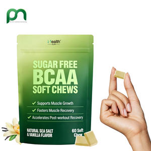 Compléments alimentaires personnalisés par le fabricant pour améliorer les performances sportives, sans sucre, BCAA sous forme de softchews pour la croissance musculaire - Product Image 1