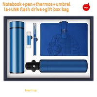Coffret Cadeau Personnalisable Édition 2026 – Emballage Personnalisé avec Logo, Gobelets Isothermes, Parapluies, Clés USB, Stylos pour le Bureau