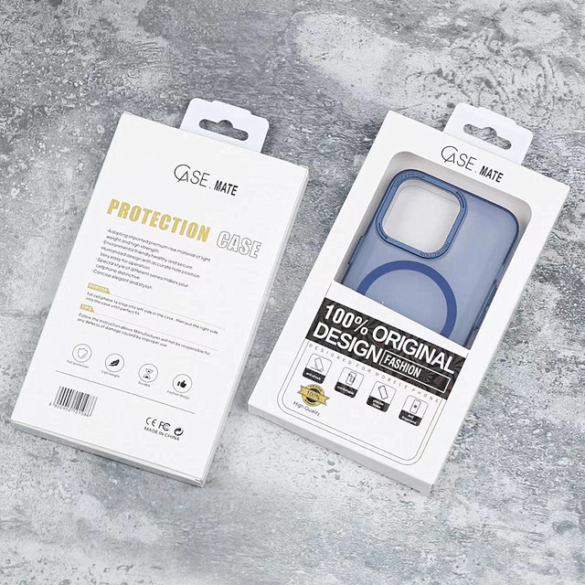 Luxury Recyclable Custom Logo Rigid Packing Box with Matt Lamination Embossing & UV Coating for Phone Cases
