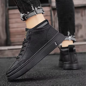 2025 New Men's Shoes Fashion Leather Sneakers EVA Insole Running Casual Shoes Versatile Youth Student Trendy Flat board shoes - Product Image 6