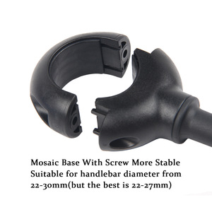 Rétroviseur de vélo <span class=keywords><strong>en</strong></span> plastique durable avec tuyau réglable pour vélos de montagne/de ville - Installation facile - Product Image 5
