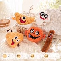 Meilleure vente transfrontalière : Pendentif en peluche amusant en forme de citrouille d'Halloween, porte-clés créatif en forme de baguette, breloque décorative pour sac, figurine