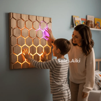 Equipo para Sala Sensorial, Juguetes Sensoriales para Autismo, Luces LED para Sala Sensorial, Panel de Panal para Terapia Calmante, Exploración Táctil y de Color